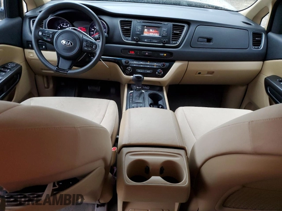 2015 Kia Sedona LX with VIN KNDMB5C16F6020174, listed as a Copart auction lot 45802495 with 103,570 mi miles and Salvage Title. Bid and sale history available at DreamBid. Image 8.