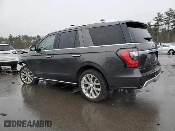 2019 Ford Expedition Platinum with VIN 1FMJU1MT7KEA23974, listed as a Copart auction lot 53355755 with 81,916 mi miles and Salvage title. Bid and sale history available at DreamBid. Image 2.