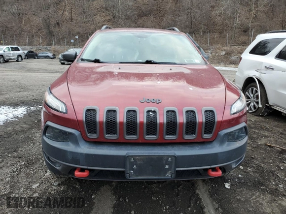 2017 Jeep Cherokee Trailhawk L Plus with VIN 1C4PJMBB6HW581711, listed as a Copart auction lot 89088395 with 102,365 mi miles and Salvage Title. Bid and sale history available at carsss.com. Image 5.