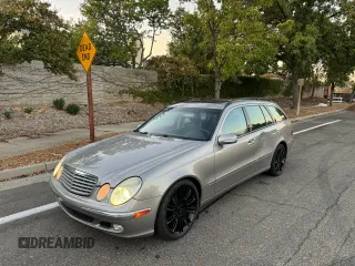 2005 Mercedes-Benz E 500 with VIN WDBUH83J35X168838, listed as a Copart auction lot 79972314 with 203,187 mi miles and Salvage Title. Bid and sale history available at carsss.com. Image 1.