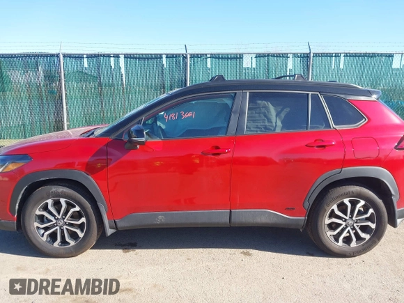 2023 Toyota Corolla Cross Hybrid S with VIN 7MUFBABG6PV008234, listed as a IAAI auction lot 41813661 with 1,127 mi miles and . Bid and sale history available at DreamBid. Image 14.
