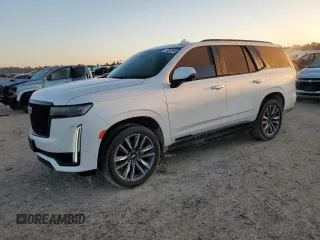 2022 Cadillac Escalade 4WD Sport with VIN 1GYS4EKL5NR357429, listed as a Copart auction lot 89282865 with 50,783 mi miles and Clean title. Bid and sale history available at DreamBid. Image 1.