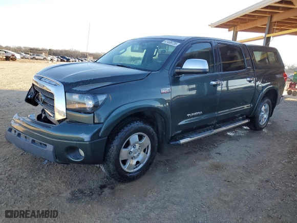 2007 Toyota Tundra LTD with VIN 5TBDV58167S485290, listed as a Copart auction lot 41499735 with 166,783 mi miles and Salvage Title. Bid and sale history available at carsss.com. Image 1.