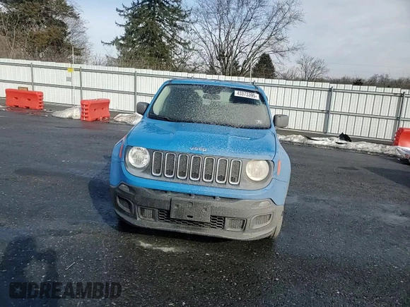 2015 Jeep Renegade Sport with VIN ZACCJBAT5FPB25299, listed as a Copart auction lot 43373395 with 54,867 mi miles and Salvage Title. Bid and sale history available at DreamBid. Image 12.