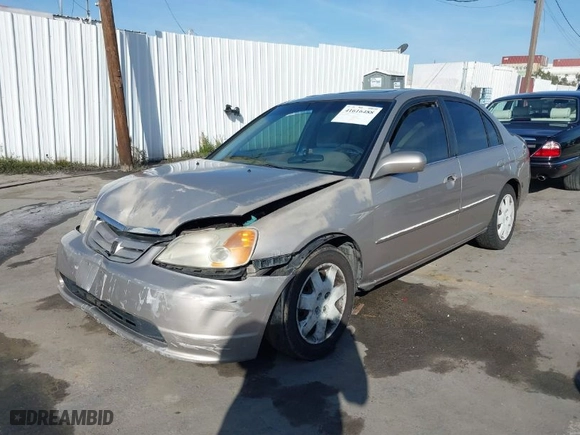 2002 Honda Civic EX with VIN 2HGES26812H602530, listed as a IAAI auction lot 41616488 with 297,137 mi miles. Bid and sale history available at carsss.com. Image 2.