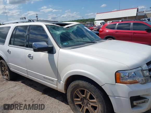 2015 Ford Expedition Max Platinum with VIN 1FMJK1MTXFEF30329, listed as a IAAI auction lot 42410300 with 184,119 mi miles and . Bid and sale history available at DreamBid. Image 6.