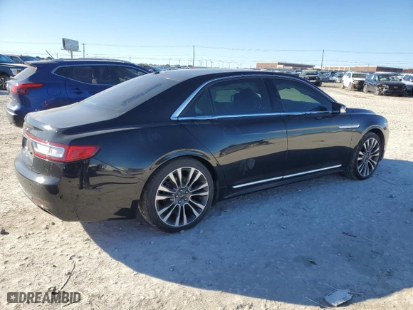2017 Lincoln Continental Reserve with VIN 1LN6L9NC6H5631760, listed as a Copart auction lot 87201744 with 44,118 mi miles and Salvage Title. Bid and sale history available at carsss.com. Image 3.