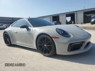 2024 Porsche 911 Carrera with VIN WP0AA2A9XRS210035, listed as a Copart auction lot 80861204 with 0 mi miles and Salvage Title. Bid and sale history available at carsss.com. Image 4.