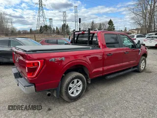 2021 Ford F-150 XL with VIN 1FTFW1E89MKD76865, listed as a Copart auction lot 55388745 with 187,417 mi miles and Salvage Title. Bid and sale history available at carsss.com. Image 3.