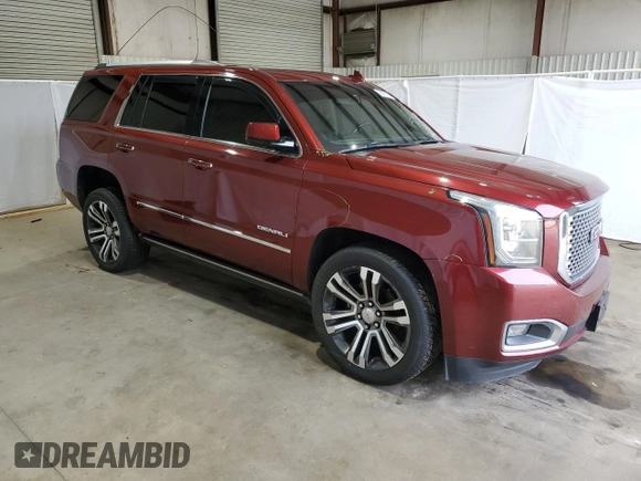 2017 GMC Yukon Denali with VIN 1GKS1CKJ8HR218700, listed as a Copart auction lot 88451155 with 112,348 mi miles and Salvage Title. Bid and sale history available at carsss.com. Image 4.