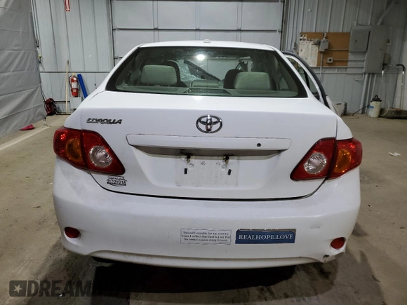 2009 Toyota Corolla with VIN JTDBL40E299037028, listed as a Copart auction lot 50760735 with 166,826 mi miles and Salvage Title. Bid and sale history available at carsss.com. Image 6.