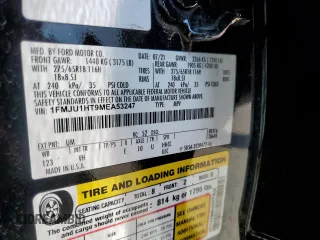 2021 Ford Expedition XLT с VIN 1FMJU1HT9MEA53247, выставлен на аукционе Copart как лот 54161315 с пробегом 53 162 миль миль и Списание • Salvage title. История ставок и продаж доступна на DreamBid. Изображение 13.