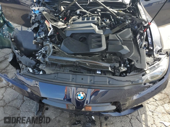 2024 BMW M3 Competition xDrive with VIN WBS43AY03RFS02658, listed as a Copart auction lot 56328425 with 9,139 mi miles and Salvage title. Bid and sale history available at DreamBid. Image 11.