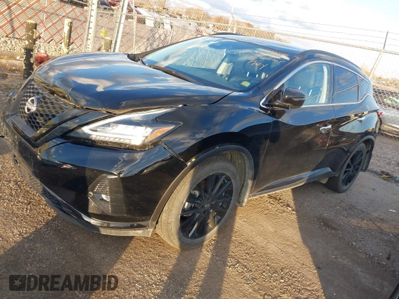 2023 Nissan Murano SV with VIN 5N1AZ2BS6PC142622, listed as a IAAI auction lot 40769002 with 24,053 mi miles and . Bid and sale history available at DreamBid. Image 17.