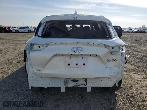 2019 Infiniti QX50 LUXE with VIN 3PCAJ5M32KF125959, listed as a Copart auction lot 39181773 with 76,740 mi miles. Bid and sale history available at carsss.com. Image 6.