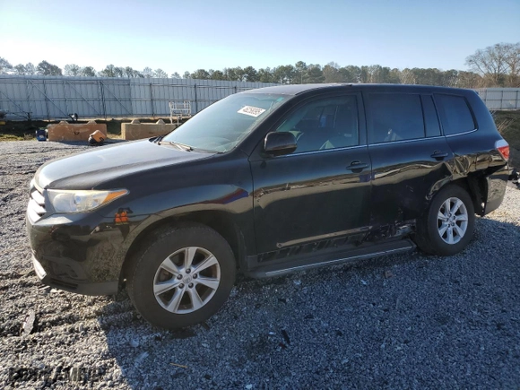 2013 Toyota Highlander with VIN 5TDZA3EH2DS037848, listed as a Copart auction lot 46258095 with 151,116 mi miles and Salvage Title. Bid and sale history available at carsss.com. Image 1.