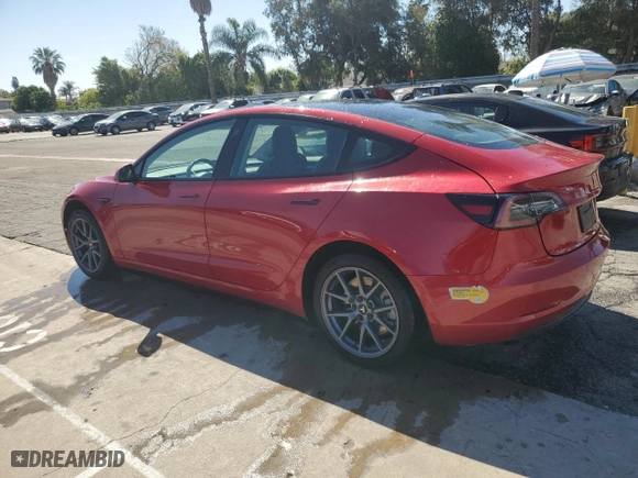2022 Tesla Model 3 with VIN 5YJ3E1EA5NF288077, listed as a Copart auction lot 52213325 with 0 mi miles and Clean Title. Bid and sale history available at carsss.com. Image 2.