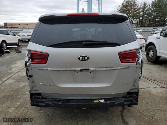 2019 Kia Sedona LX with VIN KNDMB5C19K6528343, listed as a Copart auction lot 49105825 with NaN miles and Salvage Title. Bid and sale history available at carsss.com. Image 6.