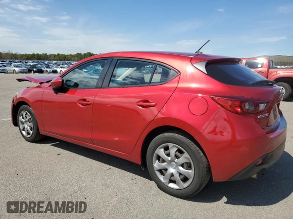 2016 Mazda 3 i Sport with VIN JM1BM1J78G1328821, listed as a Copart auction lot 52765265 with 155,804 mi miles and Salvage Title. Bid and sale history available at DreamBid. Image 2.