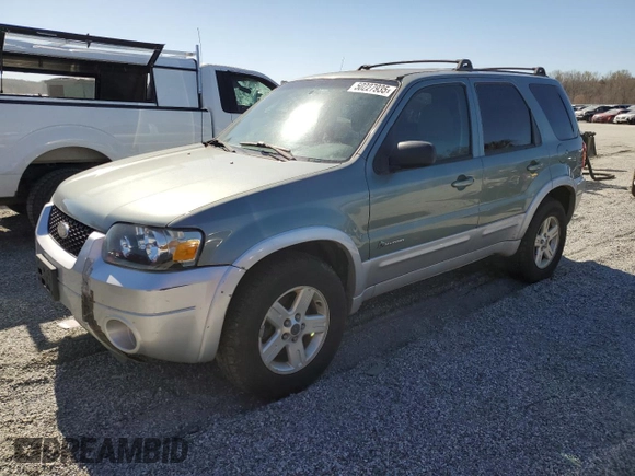 2006 Ford Escape Hybrid with VIN 1FMCU96H76KA08592, listed as a Copart auction lot 50227935 with 177,824 mi miles and Clean Title. Bid and sale history available at carsss.com. Image 1.
