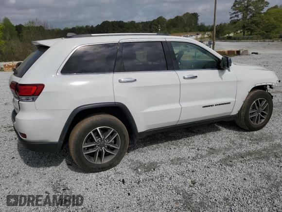 2021 Jeep Grand Cherokee Limited with VIN 1C4RJEBGXMC629555, listed as a Copart auction lot 51430245 with 87,323 mi miles and Salvage title. Bid and sale history available at DreamBid. Image 3.