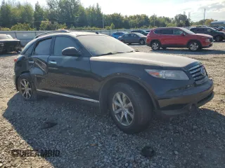 2008 Infiniti FX35 with VIN JNRAS08W08X206168, listed as a Copart auction lot 74322414 with 0 mi miles and Salvage Title. Bid and sale history available at carsss.com. Image 4.
