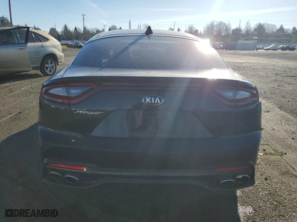 2018 Kia Stinger with VIN KNAE15LA3J6031355, listed as a Copart auction lot 41910595 with 61,039 mi miles and Salvage Title. Bid and sale history available at carsss.com. Image 6.