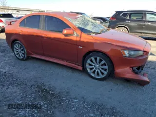 2011 Mitsubishi Lancer GTS with VIN JA32U8FW4BU043015, listed as a Copart auction lot 80831184 with 0 mi miles and Salvage Title. Bid and sale history available at carsss.com. Image 4.