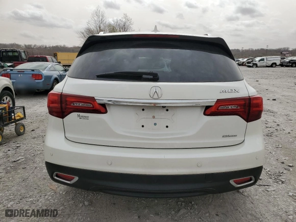 2014 Acura MDX Tech Pkg with VIN 5FRYD4H43EB045365, listed as a Copart auction lot 49688795 with 71,971 mi miles and Salvage Title. Bid and sale history available at carsss.com. Image 6.