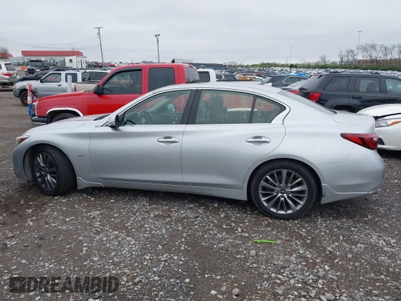 2018 Infiniti Q50 Luxe with VIN JN1EV7AP8JM361307, listed as a IAAI auction lot 41857098 with 98,243 mi miles and . Bid and sale history available at DreamBid. Image 14.