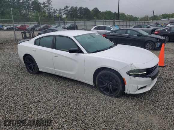 2018 Dodge Charger SXT with VIN 2C3CDXBG9JH196431, listed as a Copart auction lot 52214505 with 93,586 mi miles and Salvage Title. Bid and sale history available at DreamBid. Image 4.