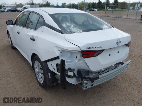 2025 Nissan Sentra S with VIN 3N1AB8BV3SY212859, listed as a IAAI auction lot 41582517 with 3,154 mi miles and . Bid and sale history available at DreamBid. Image 6.
