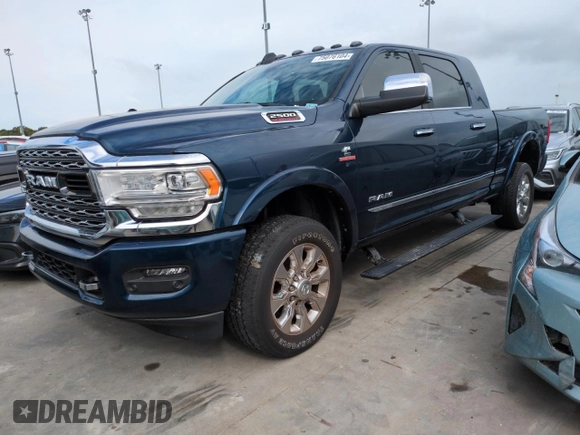 2022 Ram 2500 Limited with VIN 3C6UR5TL1NG366909, listed as a Copart auction lot 75076104 with Not provided miles and Non repairable. Bid and sale history available at DreamBid. Image 1.
