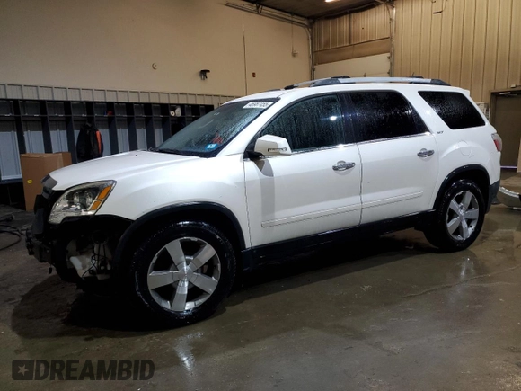 2012 GMC Acadia SLT1 with VIN 1GKKVRED3CJ418310, listed as a Copart auction lot 46987455 with 129,142 mi miles and Salvage Title. Bid and sale history available at carsss.com. Image 1.