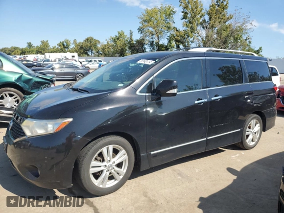 2011 Nissan Quest S with VIN JN8AE2KP9B9000626, listed as a Copart auction lot 70140114 with 146,352 mi miles and Salvage Title. Bid and sale history available at carsss.com. Image 1.