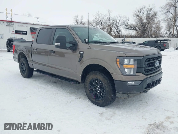 2023 Ford F-150 XL with VIN 1FTFW1E85PFA33757, listed as a IAAI auction lot 41266489 with 8,655 mi miles. Bid and sale history available at carsss.com. Image 1.