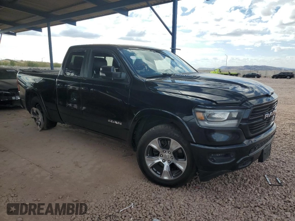 2020 Ram 1500 Laramie with VIN 1C6SRFDT9LN162021, listed as a Copart auction lot 89021885 with 133,804 mi miles and Salvage Title. Bid and sale history available at carsss.com. Image 4.