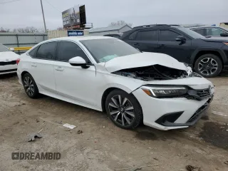 2024 Honda Civic Sedan EX with VIN 2HGFE1F77RH302272, listed as a Copart auction lot 85743674 with 12,368 mi miles and Salvage Title. Bid and sale history available at carsss.com. Image 4.