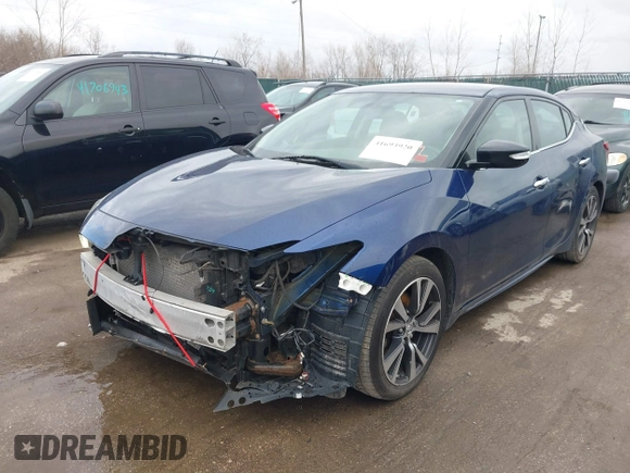 2017 Nissan Maxima SV with VIN 1N4AA6AP7HC373021, listed as a IAAI auction lot 41693920 with 154,730 mi miles and . Bid and sale history available at DreamBid. Image 6.