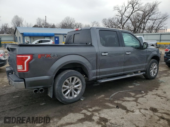 2017 Ford F-150 XL with VIN 1FTEW1EF4HFA35348, listed as a Copart auction lot 45012045 with 181,456 mi miles and Salvage Title. Bid and sale history available at carsss.com. Image 3.
