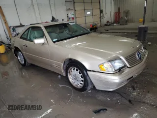 1997 Mercedes-Benz SL-Class with VIN WDBFA67F5VF147986, listed as a Copart auction lot 84255574 with 158,607 mi miles and Salvage Title. Bid and sale history available at carsss.com. Image 4.