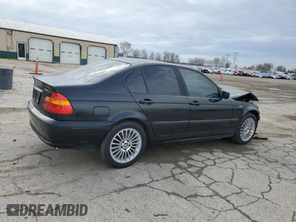 2003 BMW 3 Series 325xi with VIN WBAEU334X3PM56980, listed as a Copart auction lot 51082745 with 159,044 mi miles and Salvage Title. Bid and sale history available at carsss.com. Image 3.