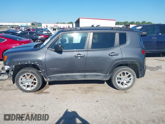2022 Jeep Renegade Latitude with VIN ZACNJDB17NPN46406, listed as a IAAI auction lot 42230690 with 23,519 mi miles and . Bid and sale history available at DreamBid. Image 14.