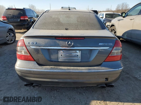 2007 Mercedes-Benz E 63 AMG with VIN WDBUF77X87B082522, listed as a Copart auction lot 42189345 with 78,835 mi miles and Salvage Title. Bid and sale history available at carsss.com. Image 6.
