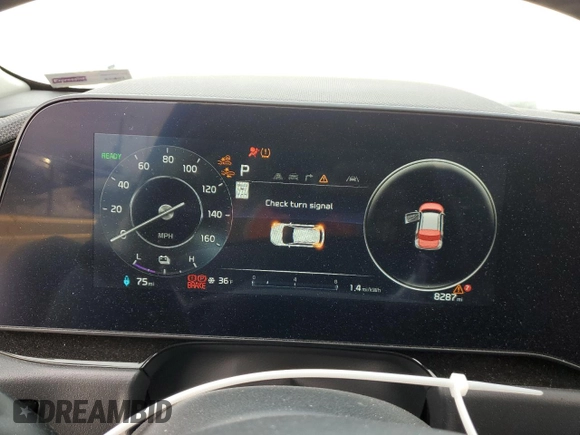 2023 Kia Niro Wave with VIN KNDCT3L10P5040523, listed as a Copart auction lot 89325305 with 8,287 mi miles and Salvage Title. Bid and sale history available at DreamBid. Image 9.