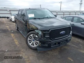 2018 Ford F-150 XL with VIN 1FTEW1CP5JFE55962, listed as a IAAI auction lot 41521546 with 112,582 mi miles. Bid and sale history available at carsss.com. Image 1.