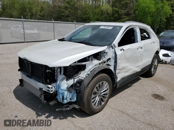 2024 Cadillac XT4 AWD Premium Luxury with VIN 1GYFZDR42RF162925, listed as a Copart auction lot 57039935 with 3,489 mi miles and Clean title. Bid and sale history available at DreamBid. Image 1.
