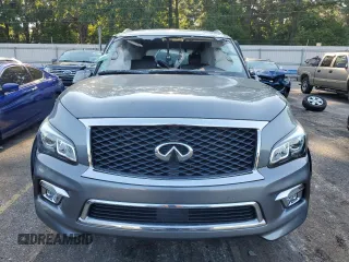 2017 Infiniti QX80 with VIN JN8AZ2NF9H9641632, listed as a Copart auction lot 66588634 with 103,172 mi miles and Salvage Title. Bid and sale history available at carsss.com. Image 5.