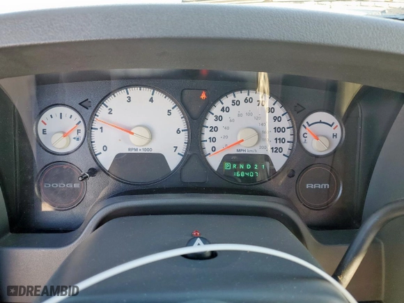 2007 Dodge Ram 1500 ST with VIN 1D7HA16K57J643615, listed as a Copart auction lot 46491345 with 168,407 mi miles and Salvage Title. Bid and sale history available at carsss.com. Image 9.