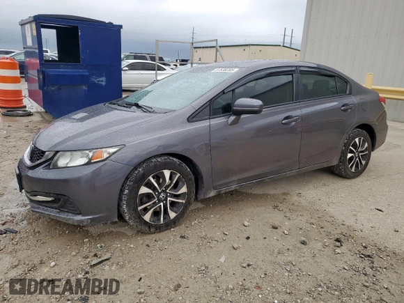 2015 Honda Civic EX with VIN 19XFB2F85FE235913, listed as a Copart auction lot 51538205 with 126,047 mi miles and Salvage Title. Bid and sale history available at DreamBid. Image 1.